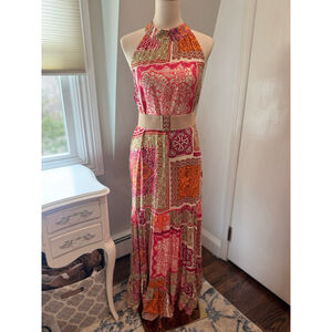 Vince Camuto NWT | Women’s Multi-Color Patchwork Maxi Dress | Size M